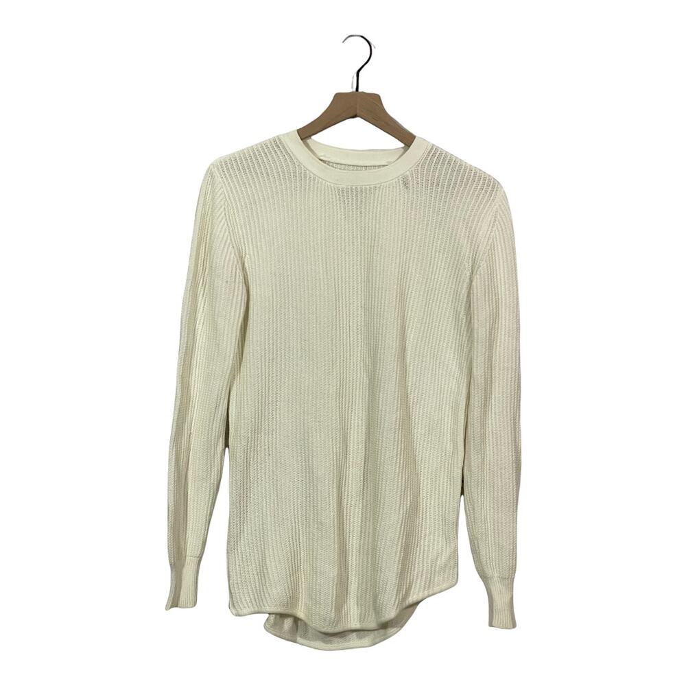 Unif X Urban Outfitters Pullover Waffle Knit Sweater - Cream - Small